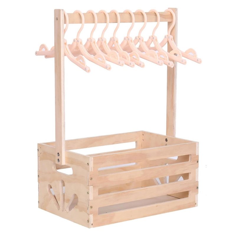 Baby Products Hamper - Wooden Baby Shower Gift Basket With