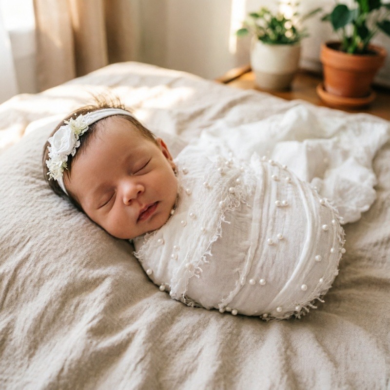 Baby Products For Summer - Baby Studio Photography Prop Cotton Hemp