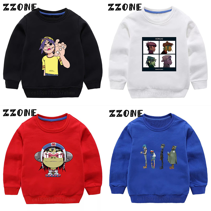 Baby Products Store - Hot Sale Kids Sweatshirts Gorillaz Rock
