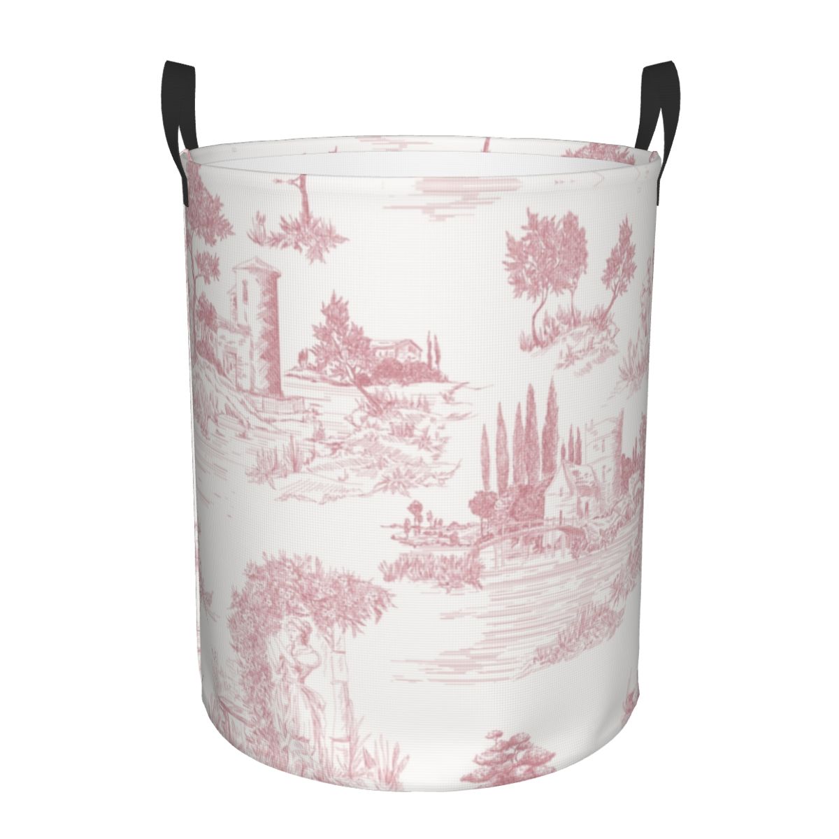 Baby Products Hamper - Custom Vintage Toile De Jouy Laundry