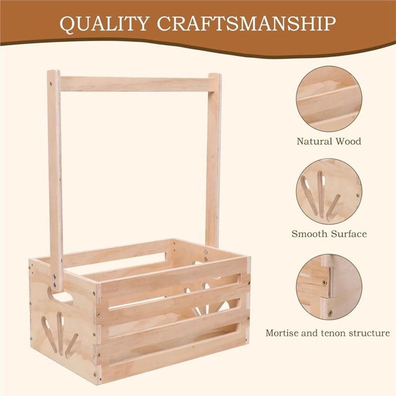 Wooden Baby Shower Gift Basket - Baby Products Hamper 评论和价格