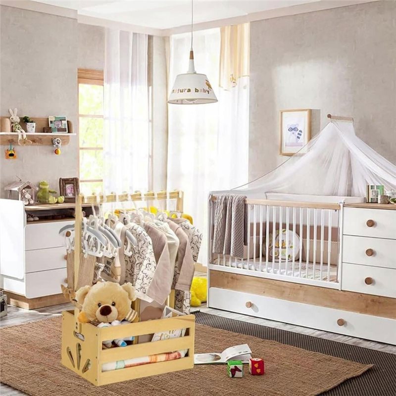 Wooden Baby Shower Gift Basket - Baby Products Hamper 评论和价格