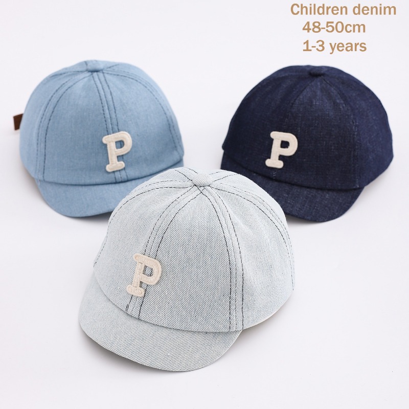 Kids Denim Baseball Cap 48-50c - Baby Products For Summer 评论和价格