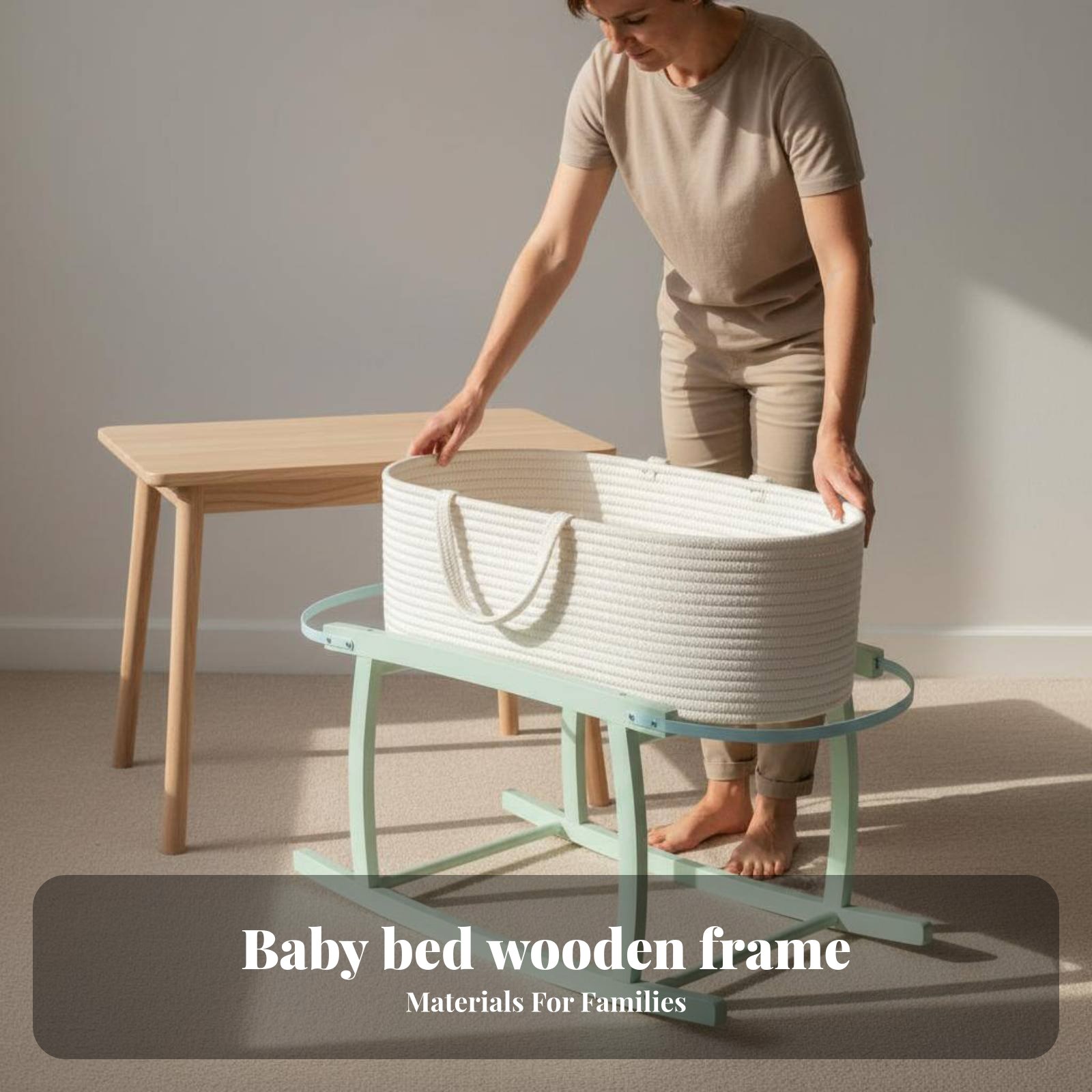 Cotton Rope Moses Basket Handw - Baby Products Hamper 评论和价格
