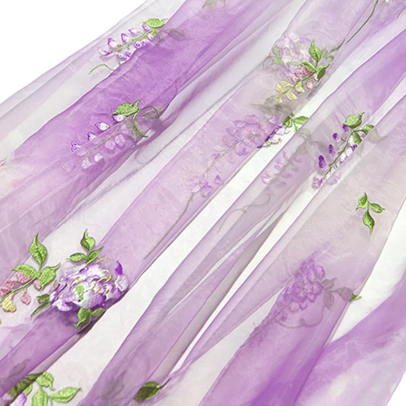 Wisteria Embroidery Fabric DIY - Baby Products For Summer 评论和价格